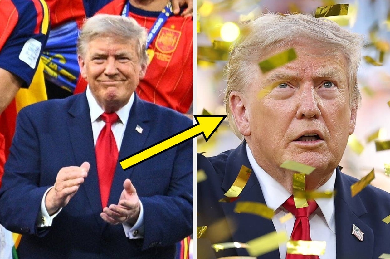 This British paper's caption about Trump at the World Cup is going viral