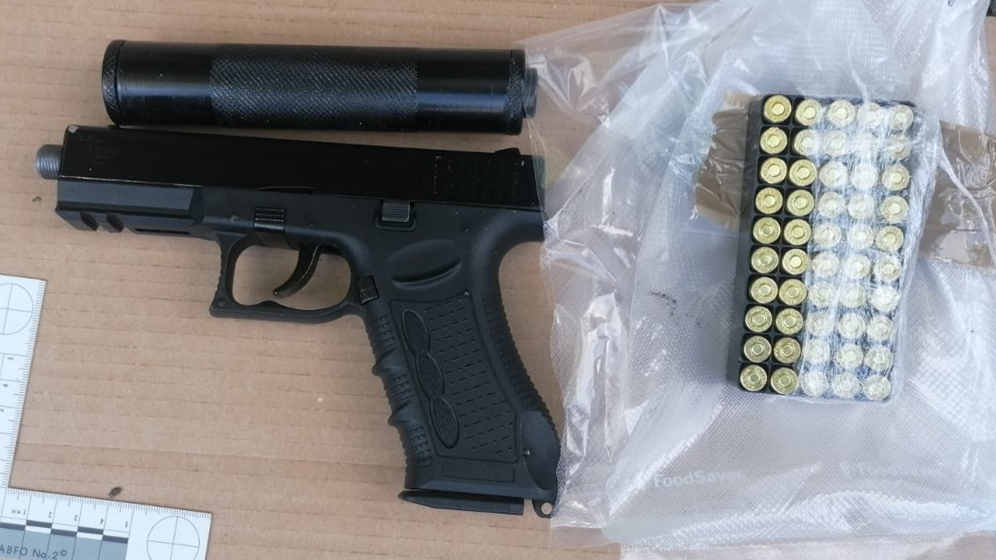 Officers also seized guns and ammunition