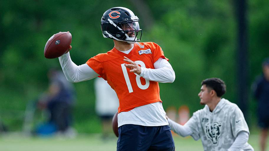 Caleb Williams at minicamp