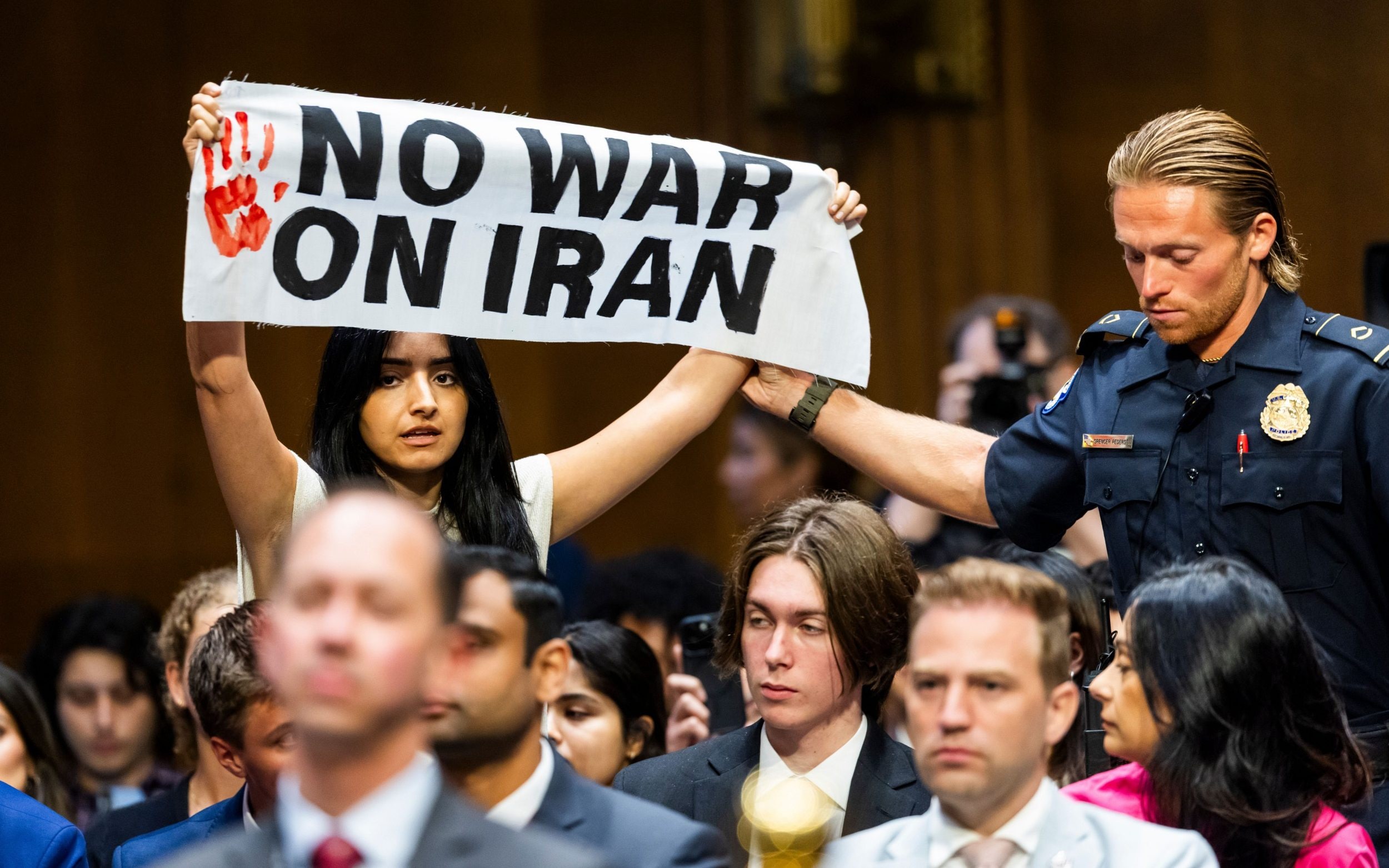 Protesters against Iran war removed from US Capitol
