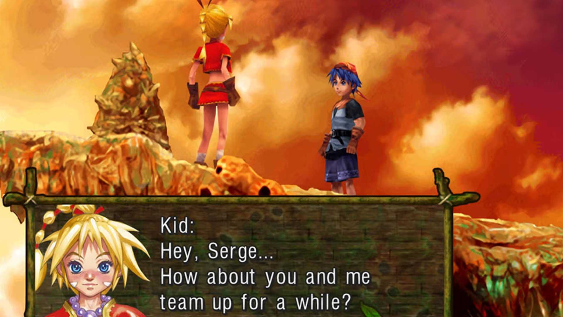 kid talking to serge