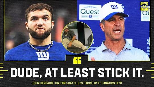 John Harbaugh Jokes About Cam Skattebo's Failed Backflip in Viral amid Injury Concerns
