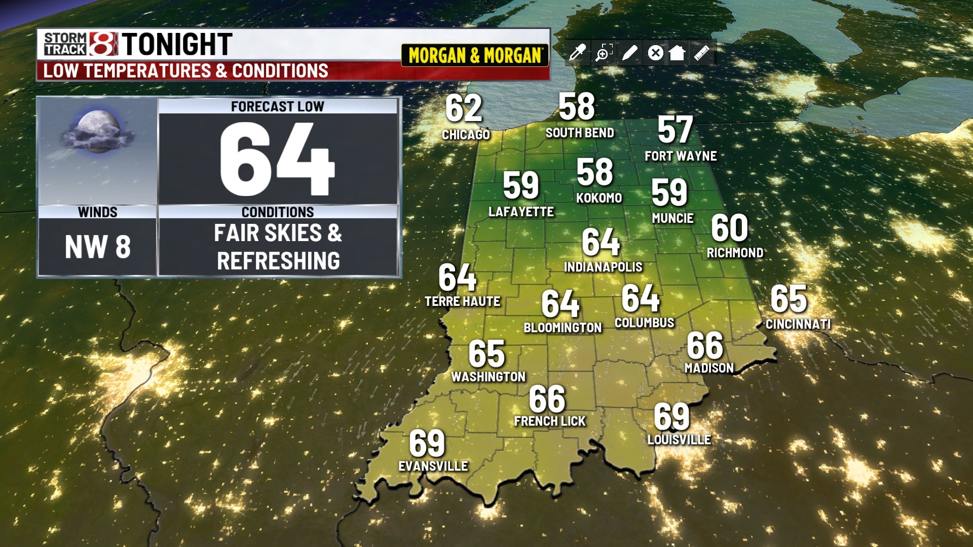 Taste of fall to end the week, hot & humid again by Sunday
