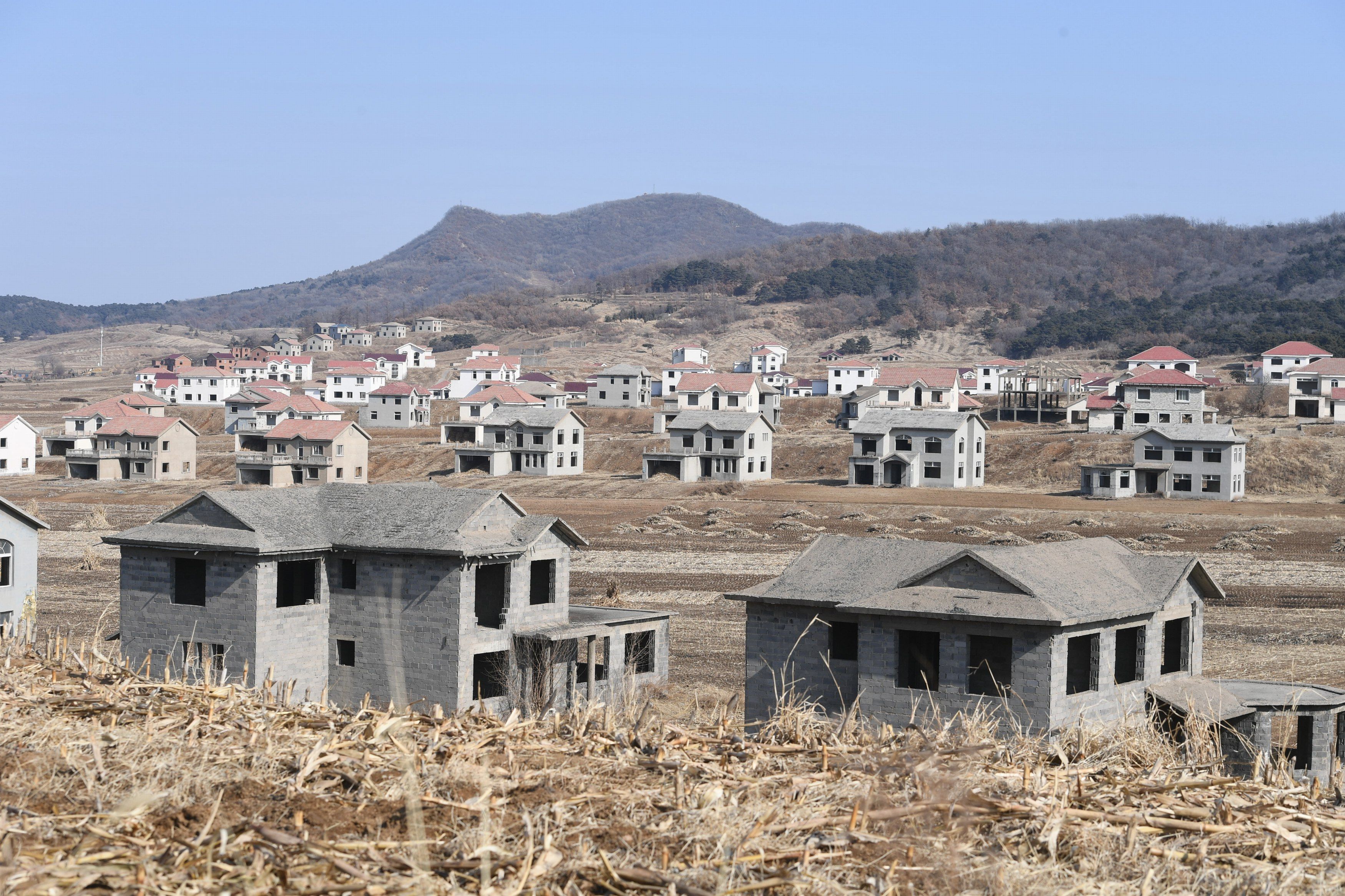 Unfinished villas in Shenyang in Northeast China.