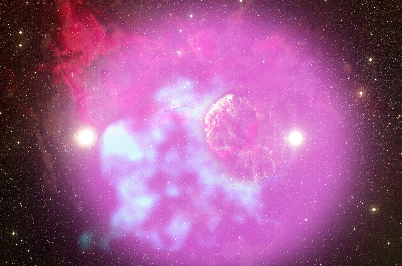 Jellyfish nebula may be the scene of two stars going supernova