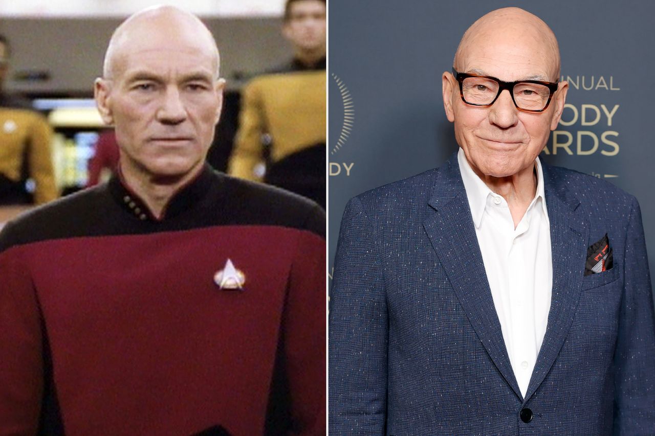Patrick Stewart as Captain Picard / Stewart in Beverly Hills in 2024