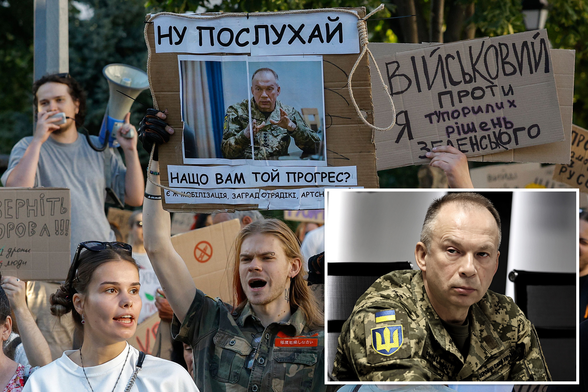 Zelensky fires Ukraine military chief and names replacement after mass protests