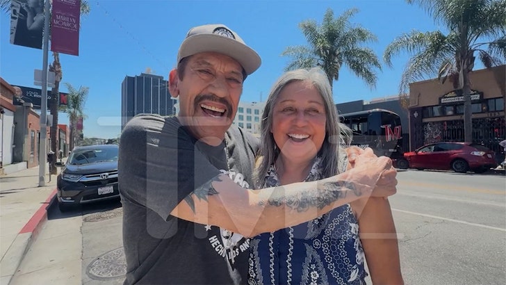 Danny Trejo Reunites With Niece on TMZ Brunch Bus
