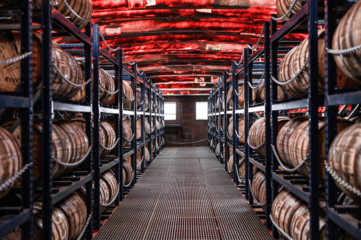 These floating barrelhouses create conditions that cannot be replicated using traditional methods. Image: The Ingram Distillery