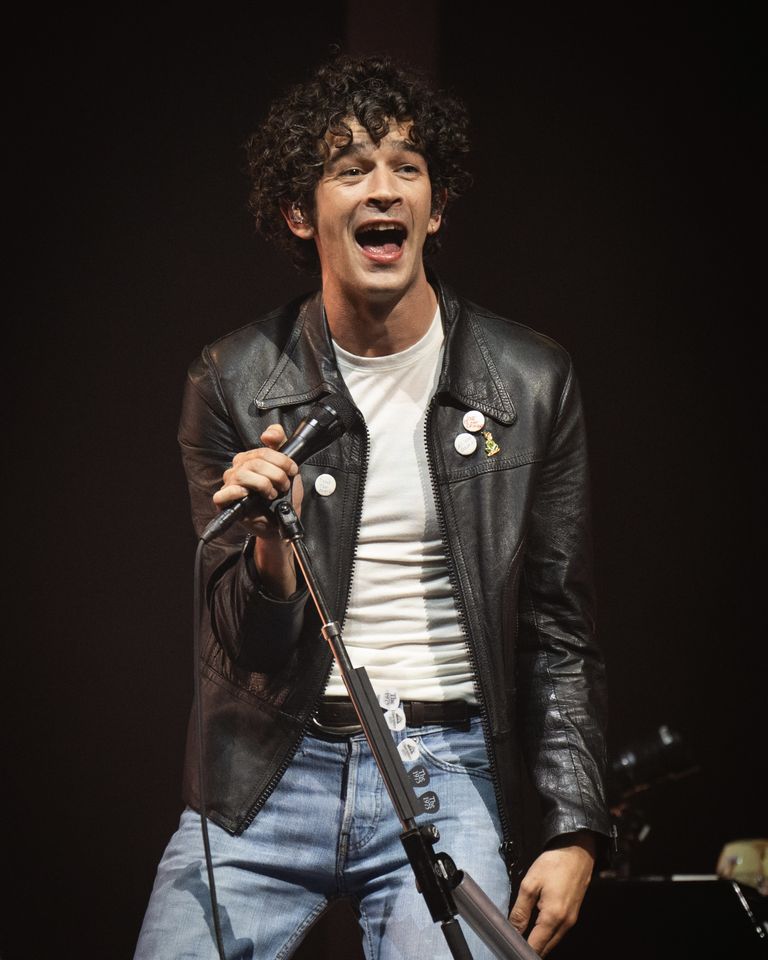 Matty Healy performing at Glastonbury festival 2025 on June 27, 2025.
