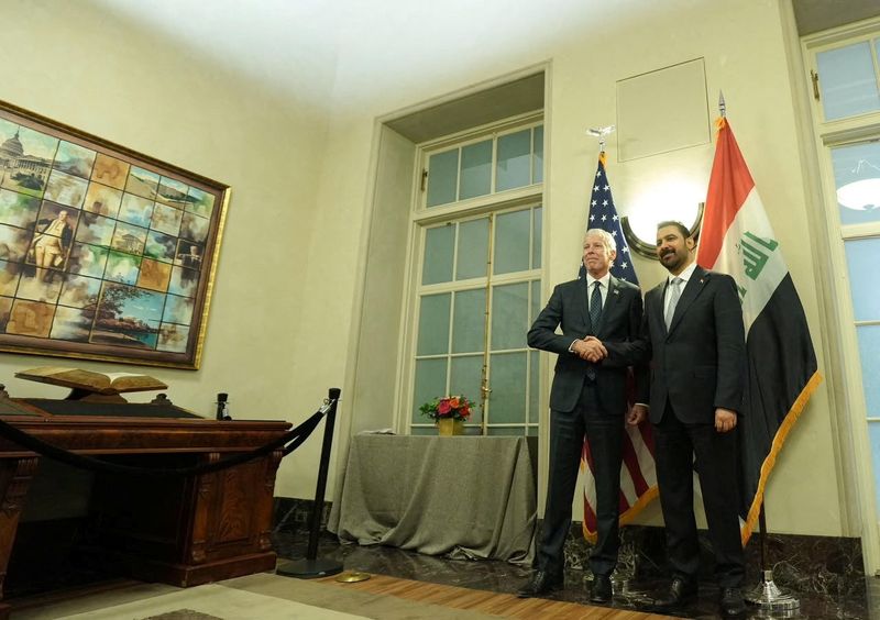 Iraqi Prime Minister Ali al-Zaidi meets with U.S. Secretary of Energy Christopher Wright in Washington