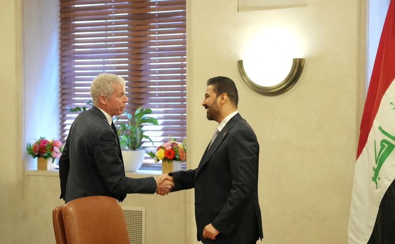 Iraqi Prime Minister Ali al-Zaidi meets with U.S. Secretary of Energy Christopher Wright in Washington