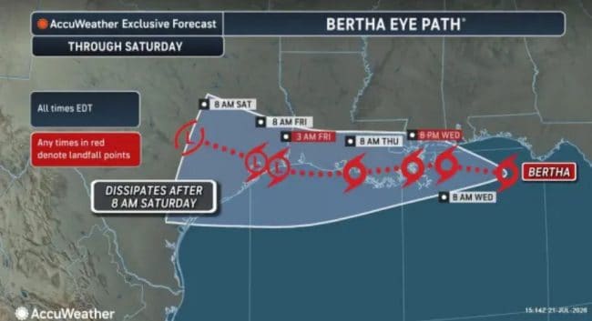 TS Bertha Eye (AccuWeather)