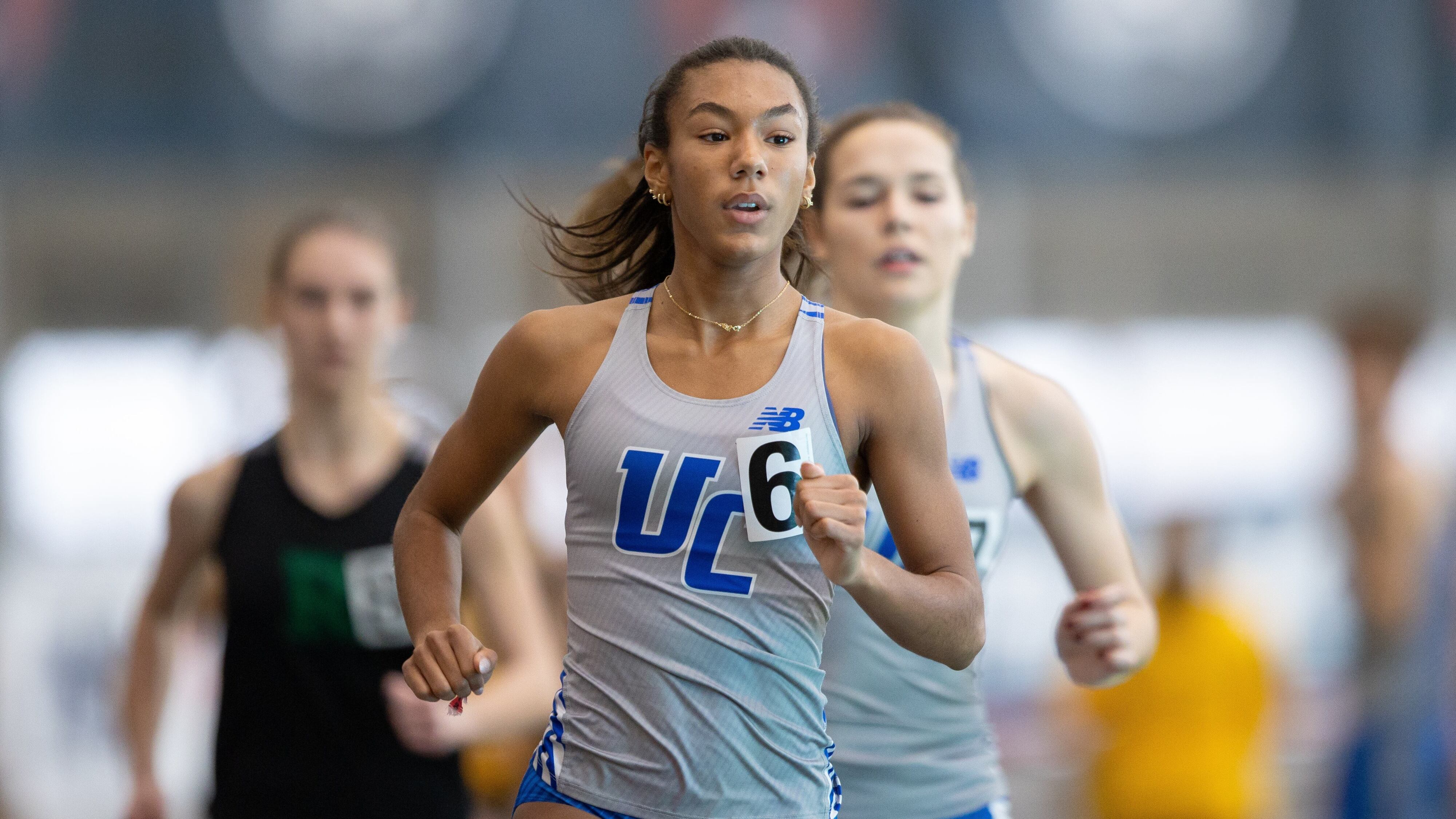Paige Sheppard of Union Catholic competes in the 1600 meter run during the girls NJSIAA Indoor Track Meet of Champions at the Ocean Breeze Track and Field Complex in Staten Island, NY on Sunday, March 8, 2026.