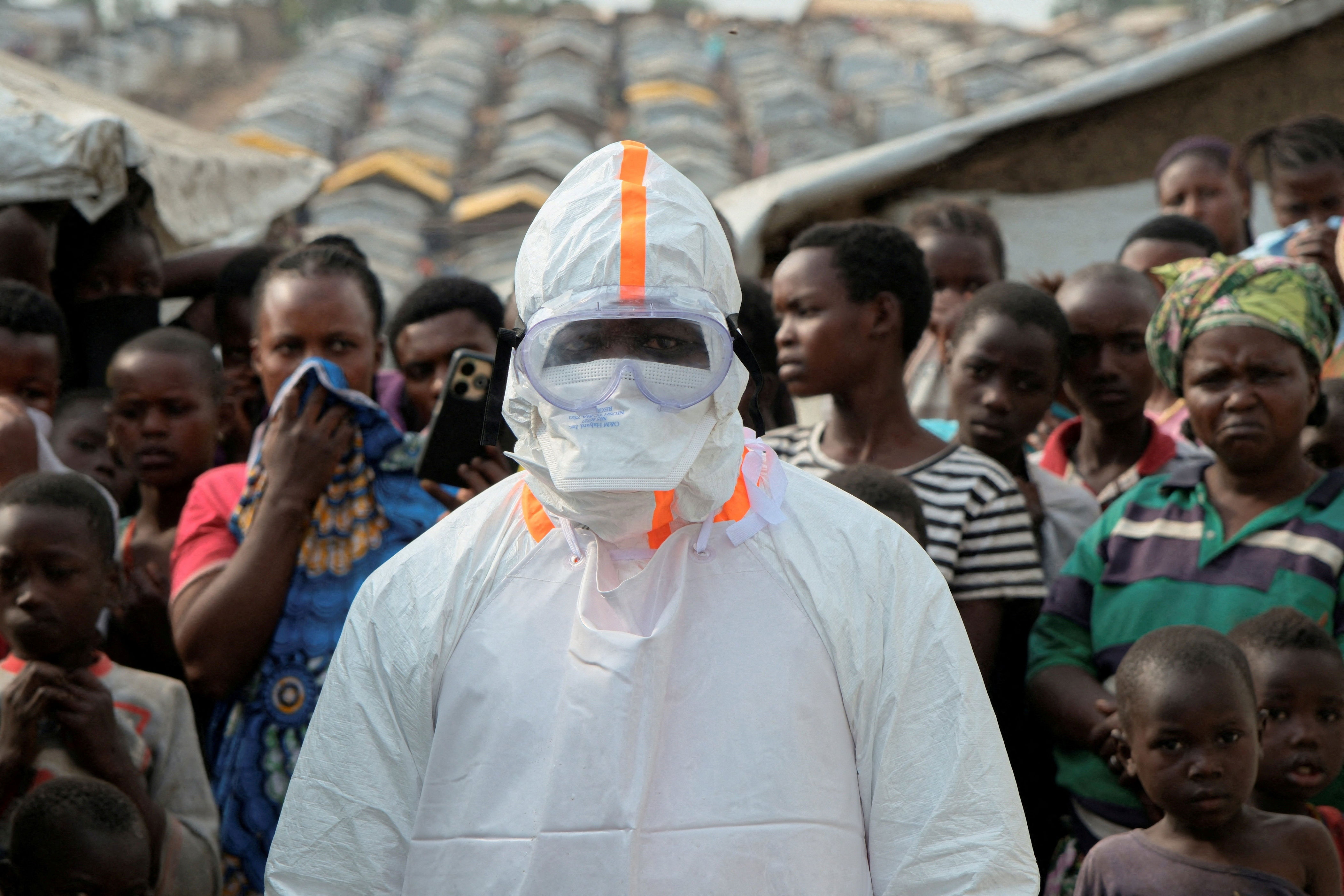 The worker supporting the response to the Ebola outbreak in DRC (Reuters)