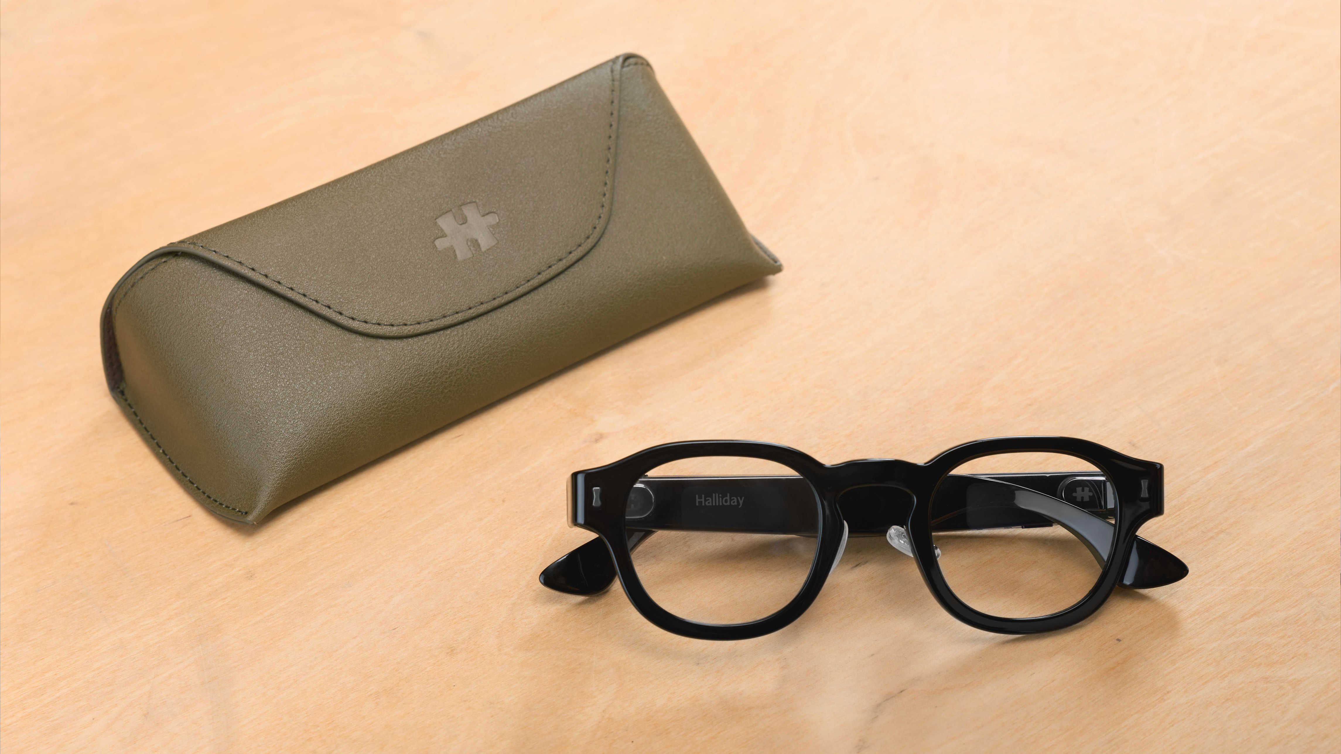 A promotional image of the Halliday G2 smartglasses