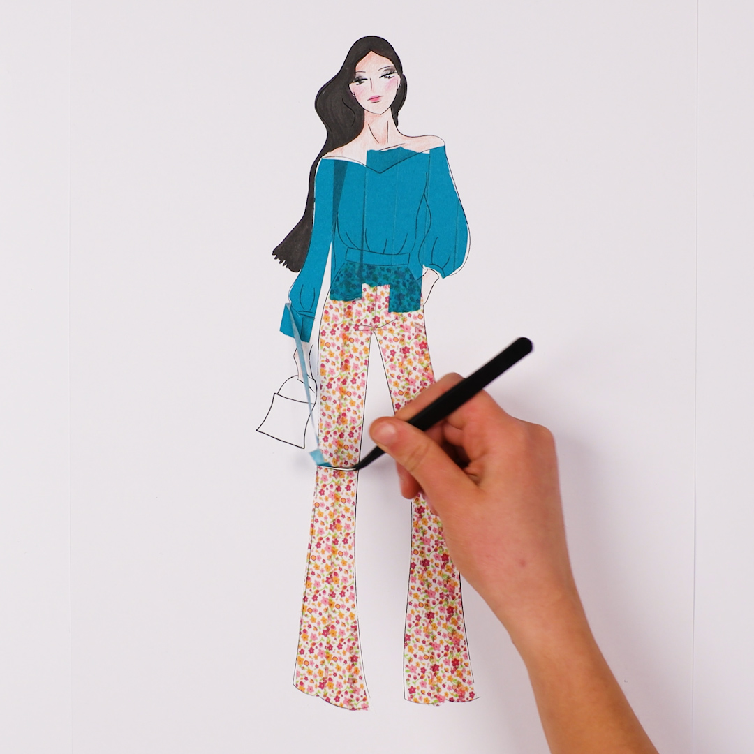 Styling clothes using washi tape! 👗👖
