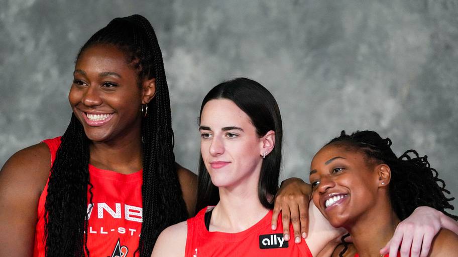 Aliyah Boston, Caitlin Clark, Kelsey Mitchell