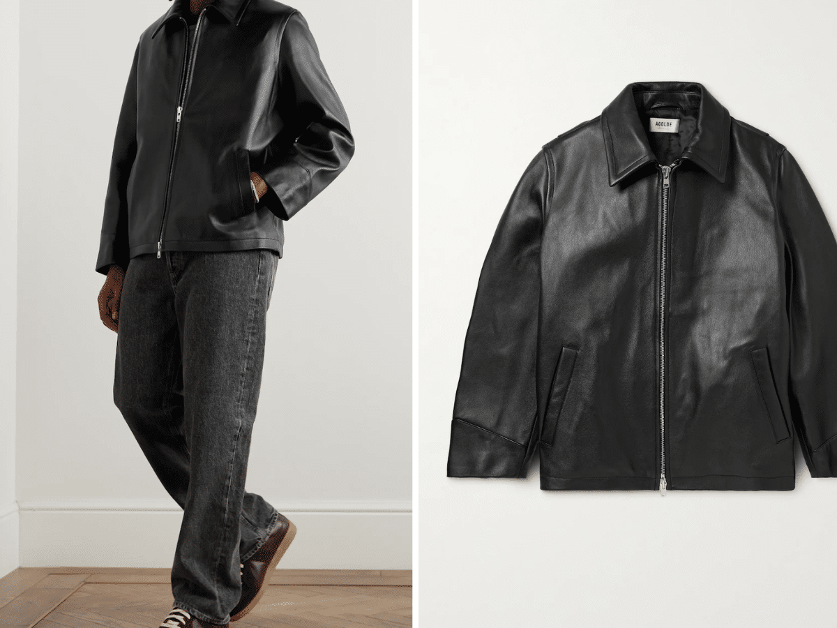 Agold leather jacket