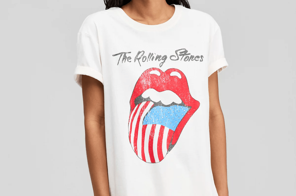 Women's Rolling Stones Graphic Band T-Shirt Shop Online