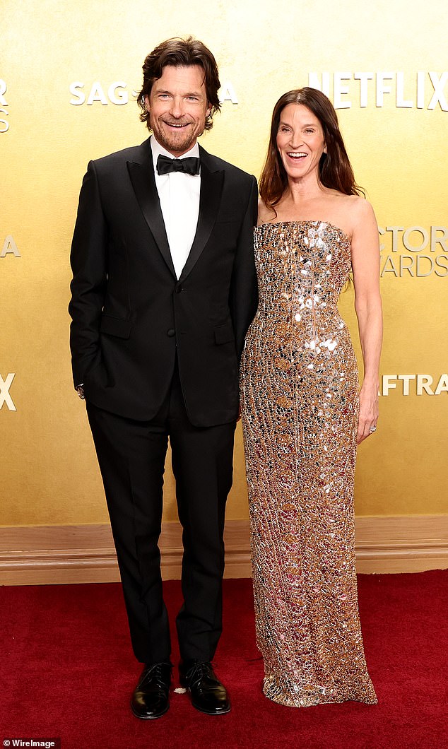 Earlier this year he told The Hollywood Reporter his decision to quit drinking was inspired by wife Amanda Anka because it caused 'tension' in their relationship. Pictured in March