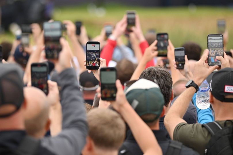 Spectators are still allowed mobile phones at The Open