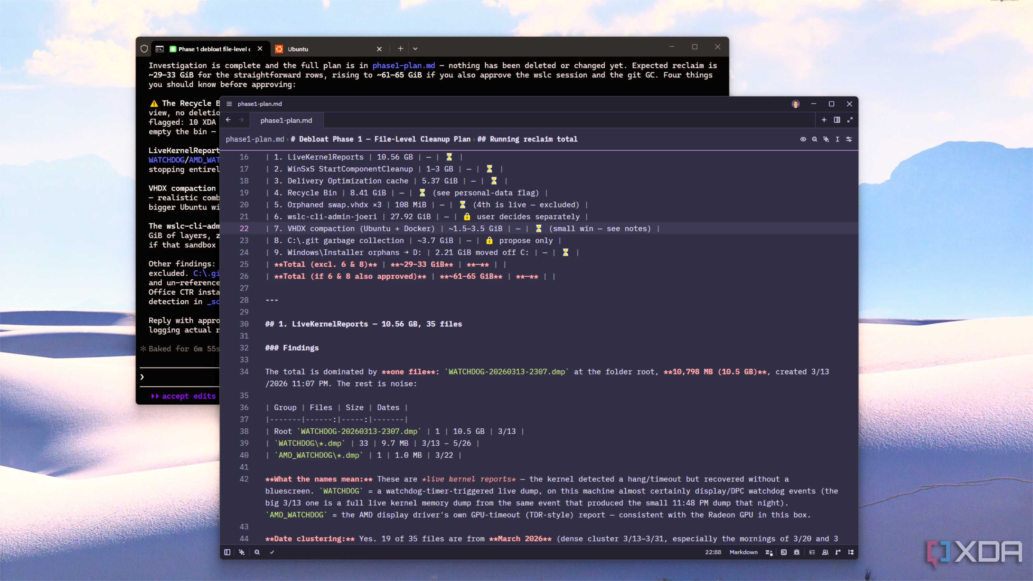 claude code phase 1 plan for checking file system