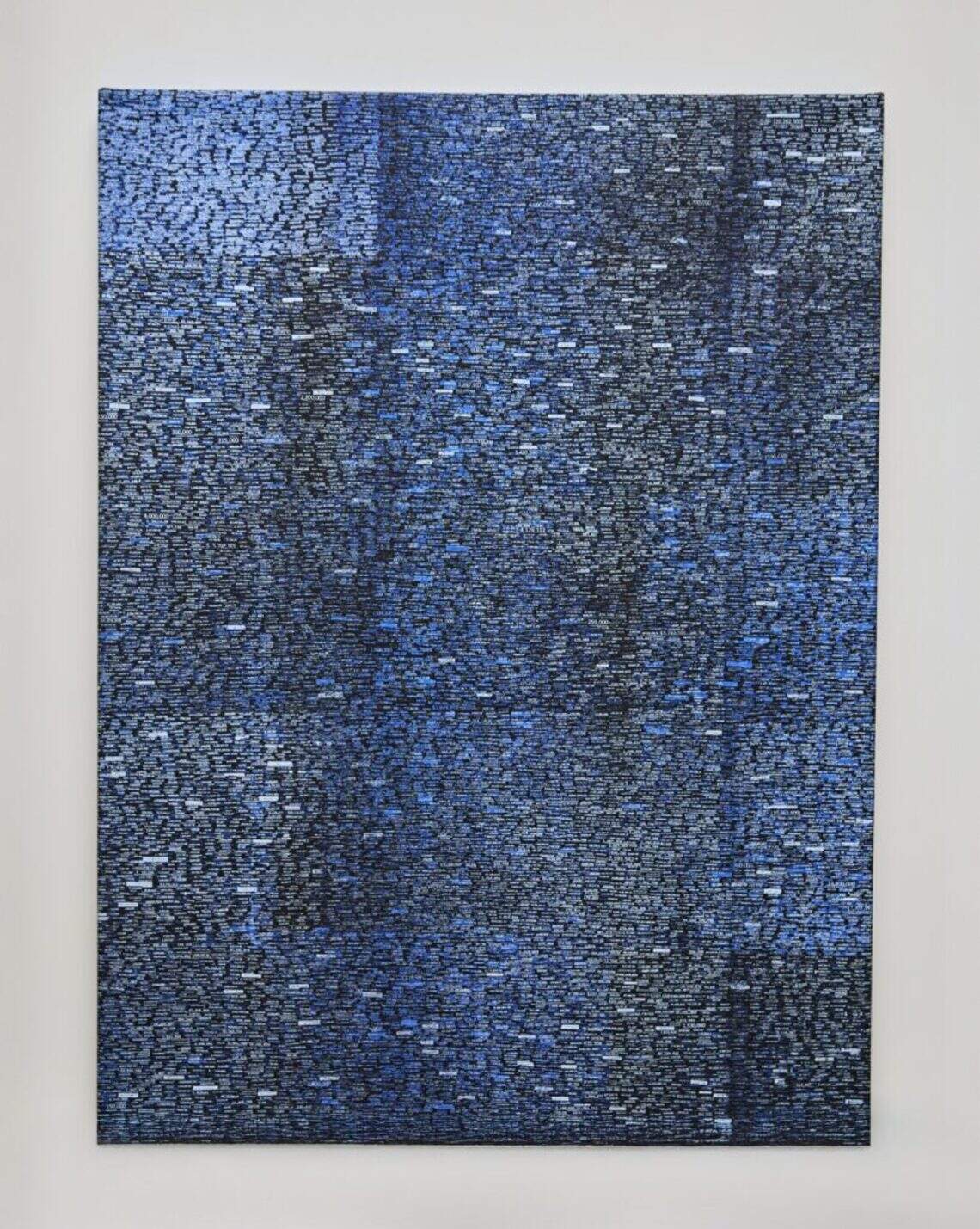 Ruben Millares, “Paint by Number,” 2017, acrylic on canvas, 36 x 48 in.