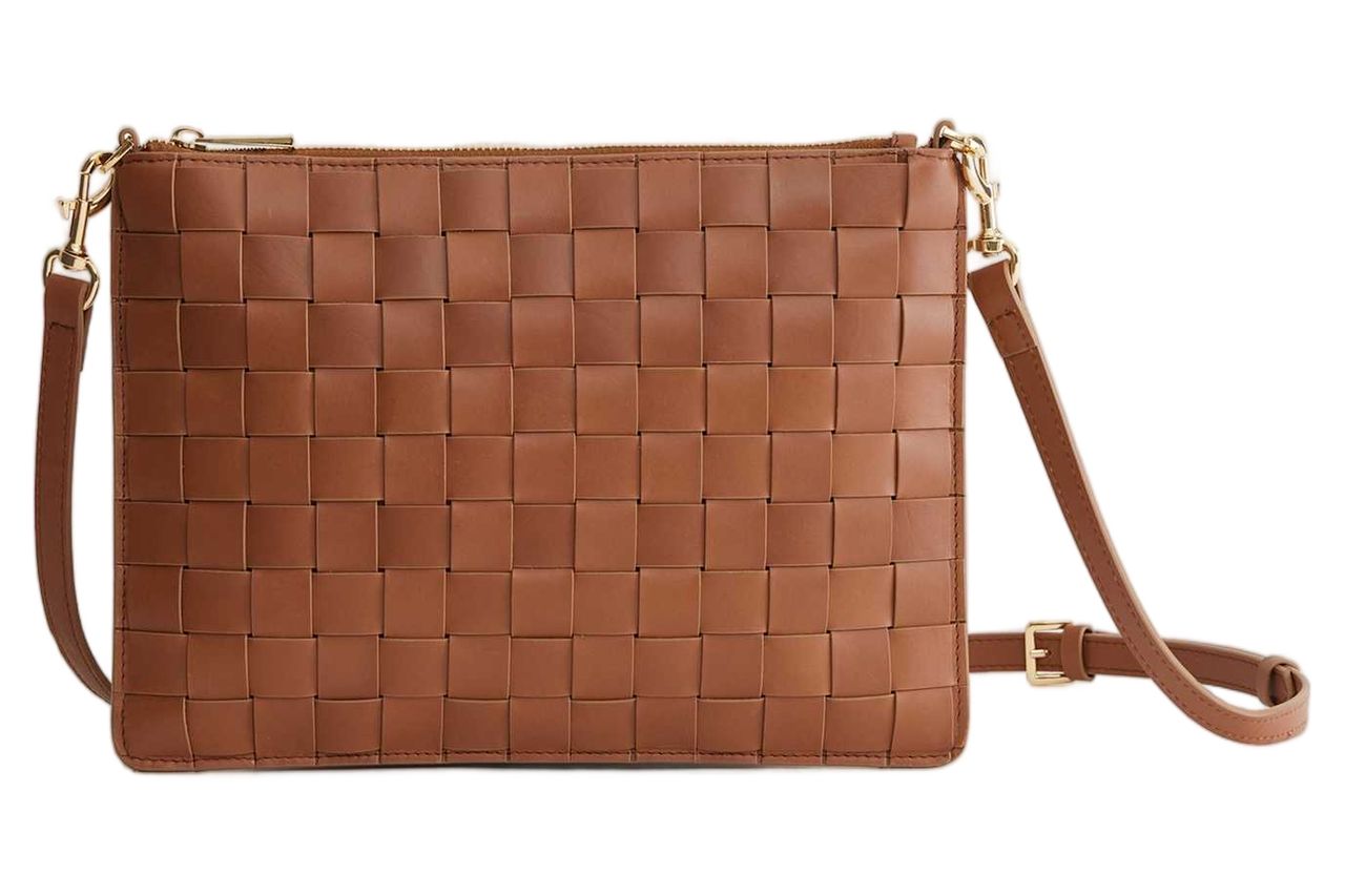 Italian Leather Handwoven Convertible Crossbody