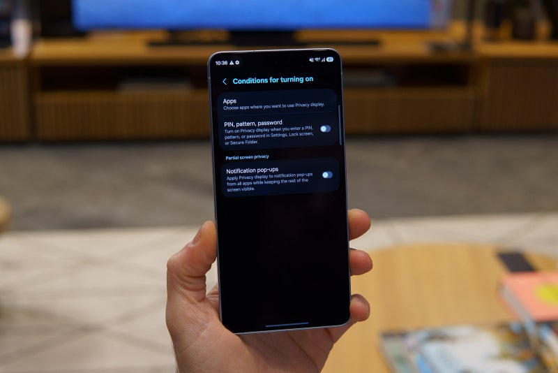 Privacy Display already has various customization options. | Image by PhoneArena