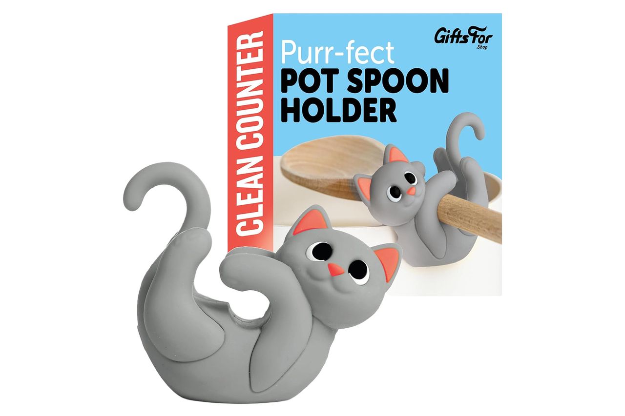 Itera Gray Silicone Cat Spoon Rest