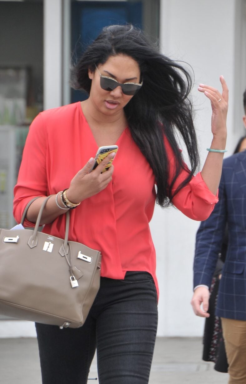 Kimora Lee Simmons walking in Beverl Hills