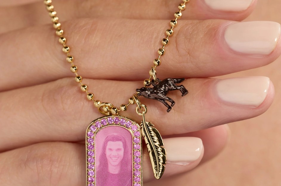Alex and Ani Twilight a rose dog tag with the line