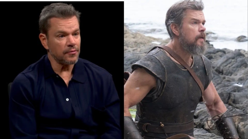 Matt Damon says his 'Odyssey' stunt double was a woman with 'the greatest arms I've ever seen'