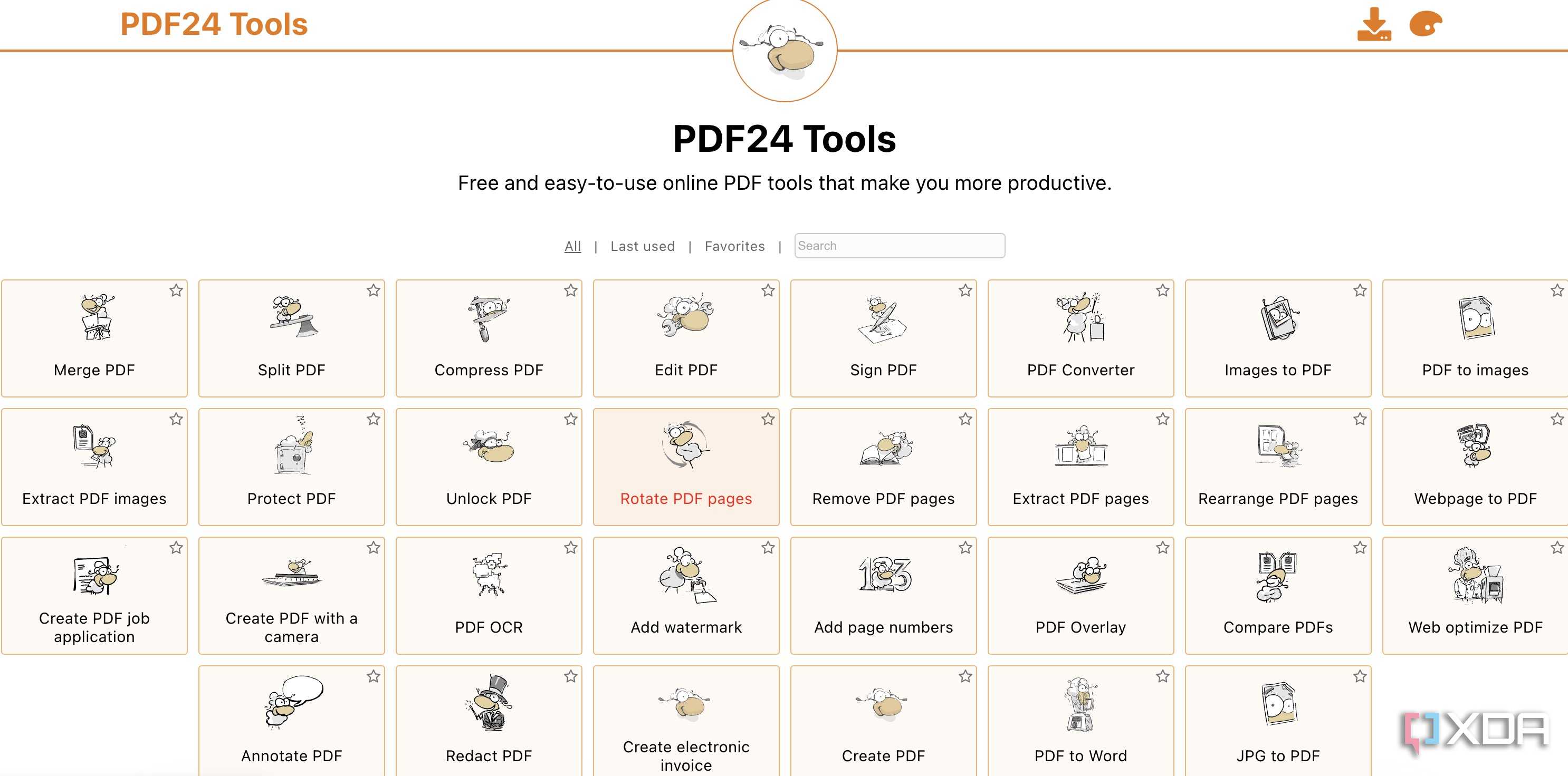 PDF24 home