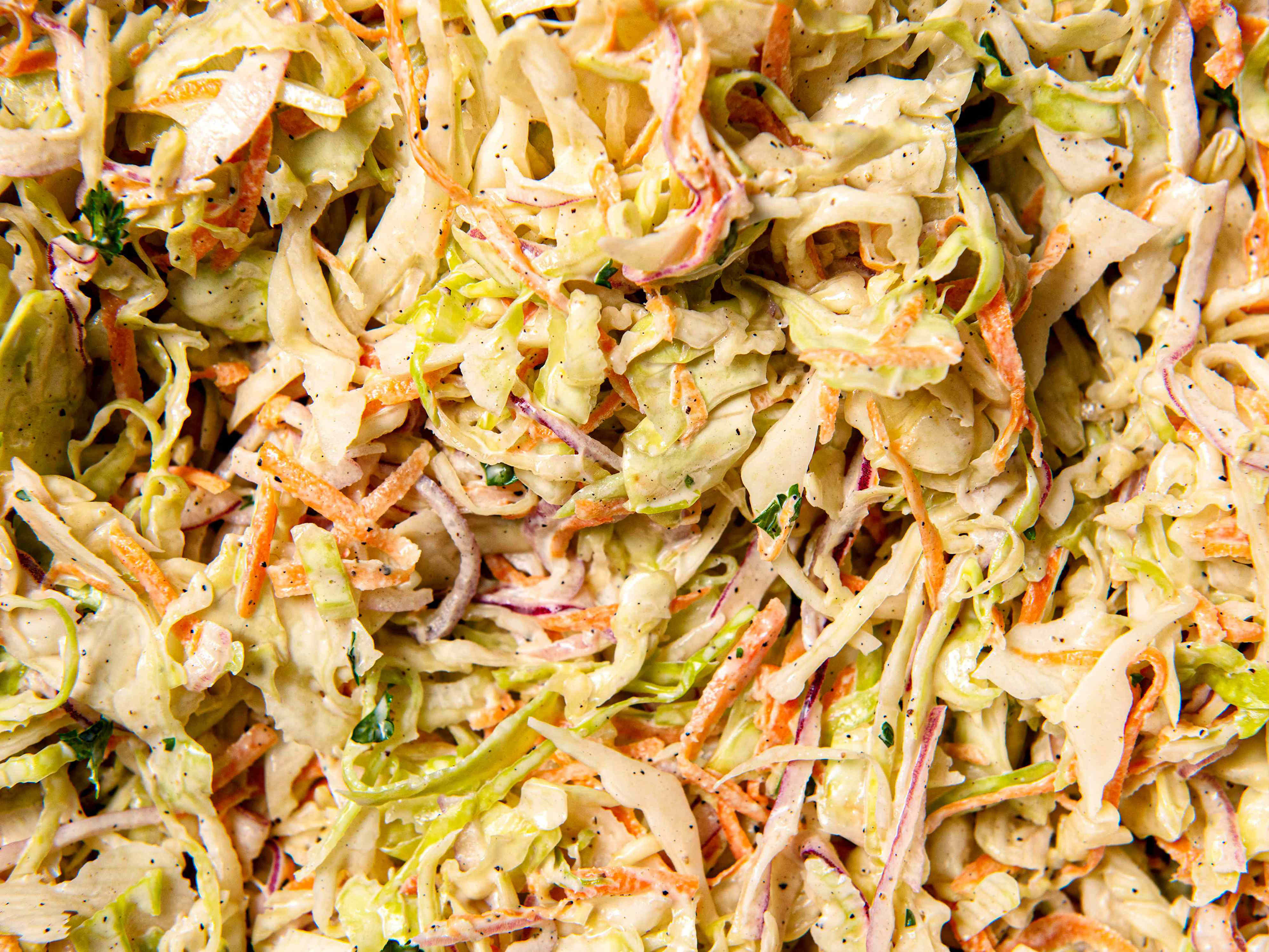For creamy, never-soggy coleslaw, I never skip this easy step