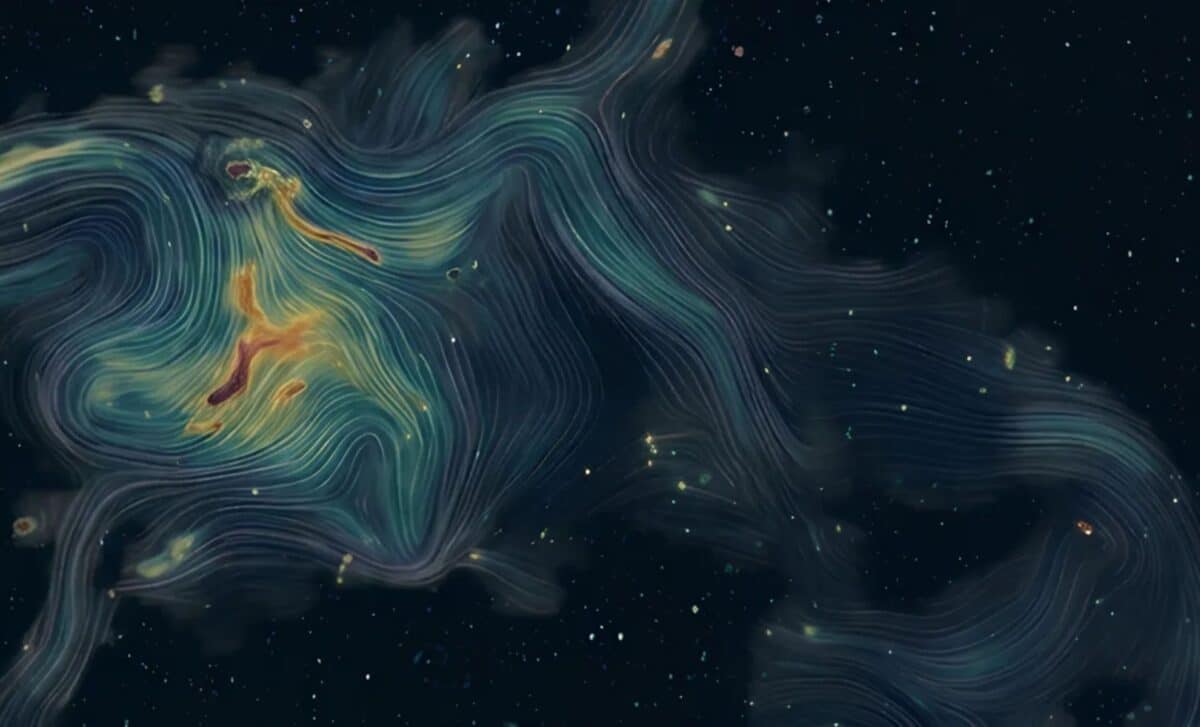 Scientists reveal the hidden magnetic blueprint of a giant galaxy cluster for the first time
