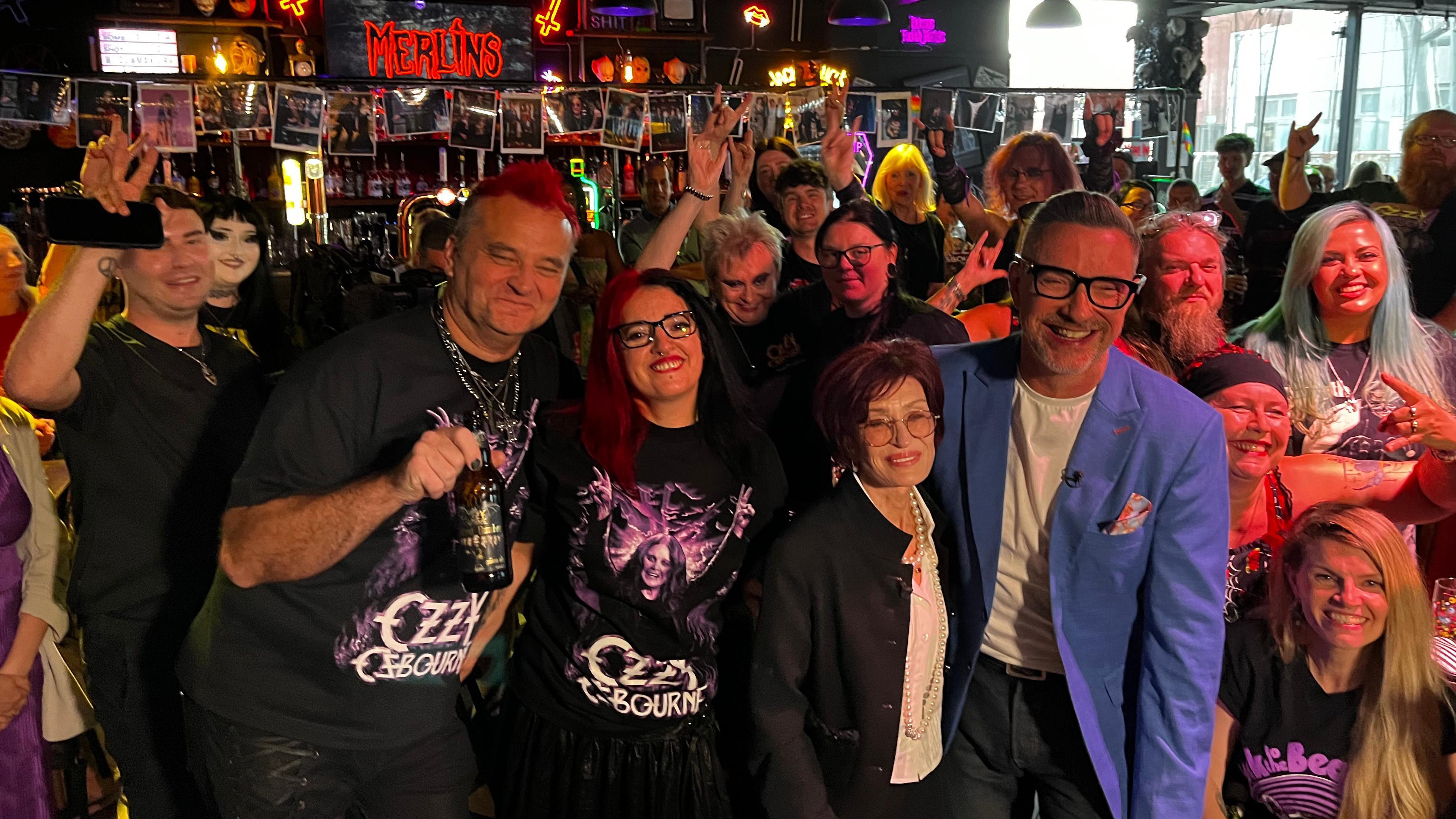Glasses were raised in memory of Ozzy at the bar, which will take part in Ozzy Day celebrations