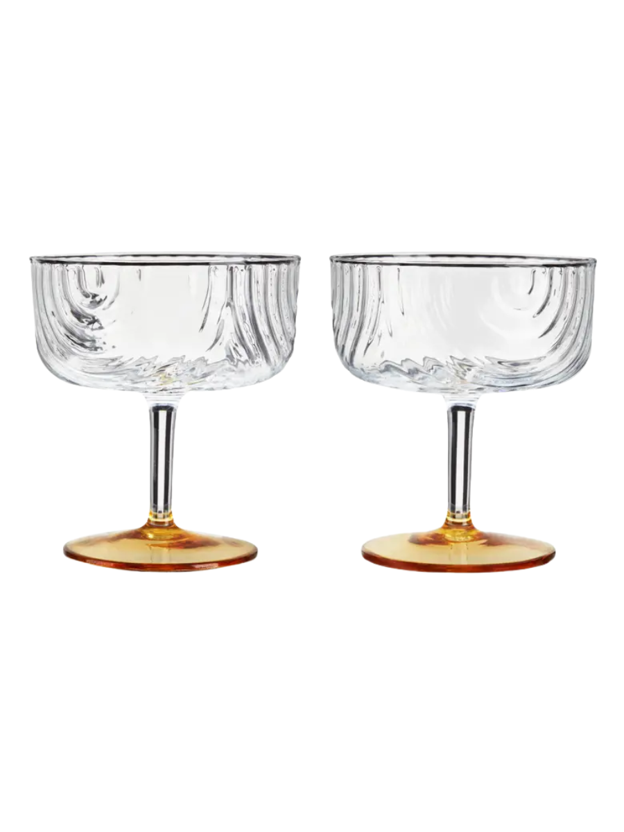 Deco Gatsby Coupes Set of 2