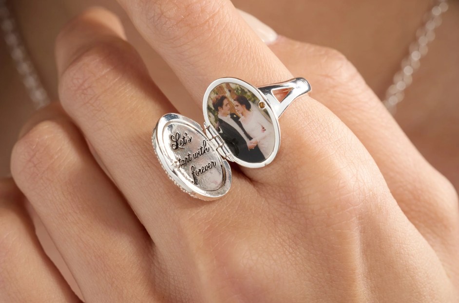 Alex and Ani Twilight, Bella's engagement ring with a wedding picture insider and an engraving