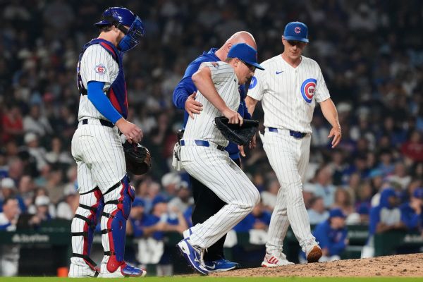 Cubs reliever Trent Thornton day-to-day with bruised left heel