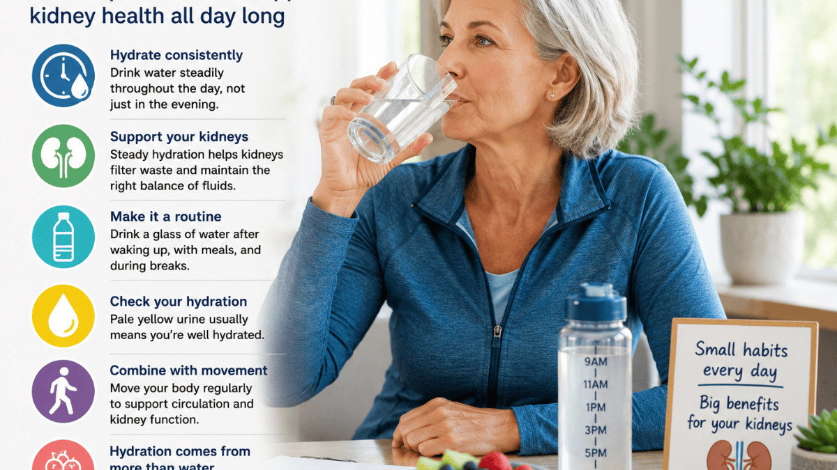 The simple hydration habit kidney specialists say matters more than drinking eight glasses a day