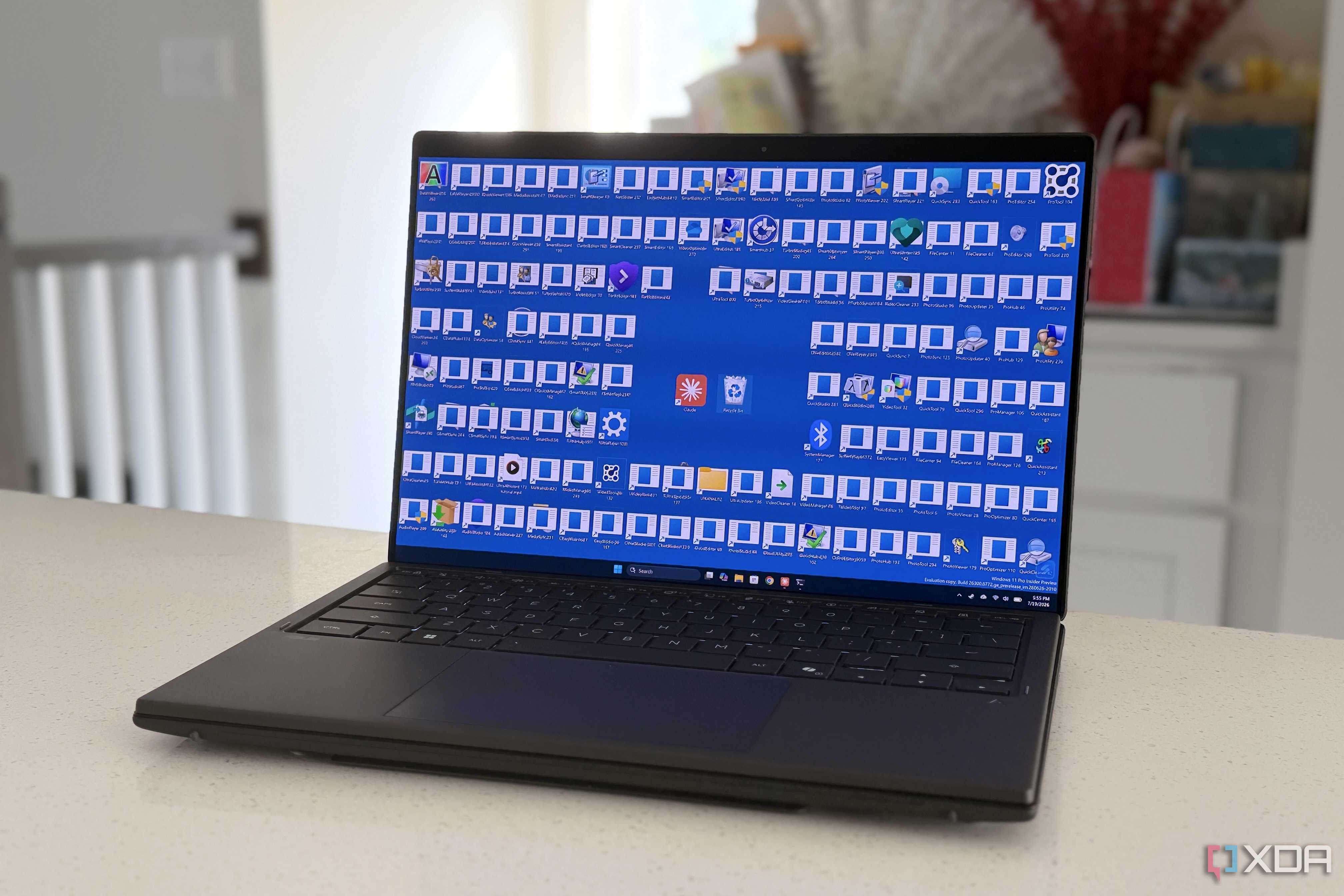 windows 11 desktop with tons of icons on it