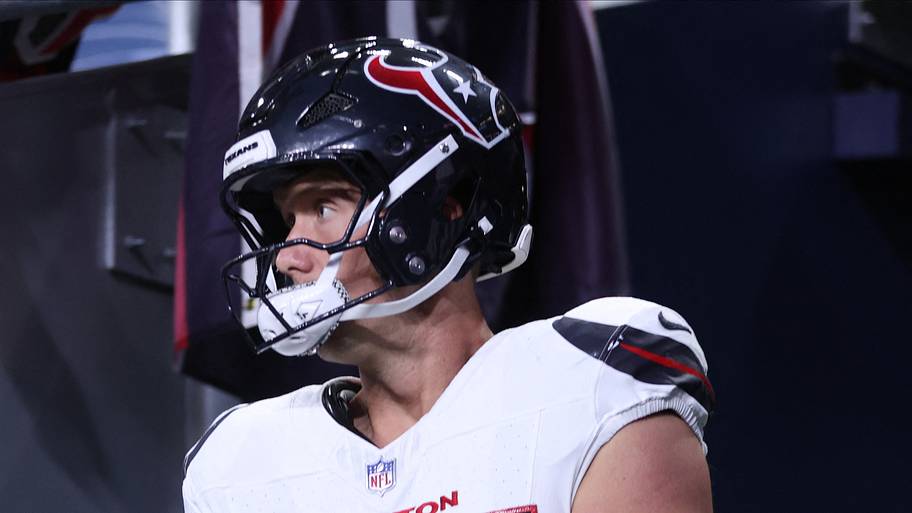 Harrison Bryant during a 2025 game for the Houston Texans.