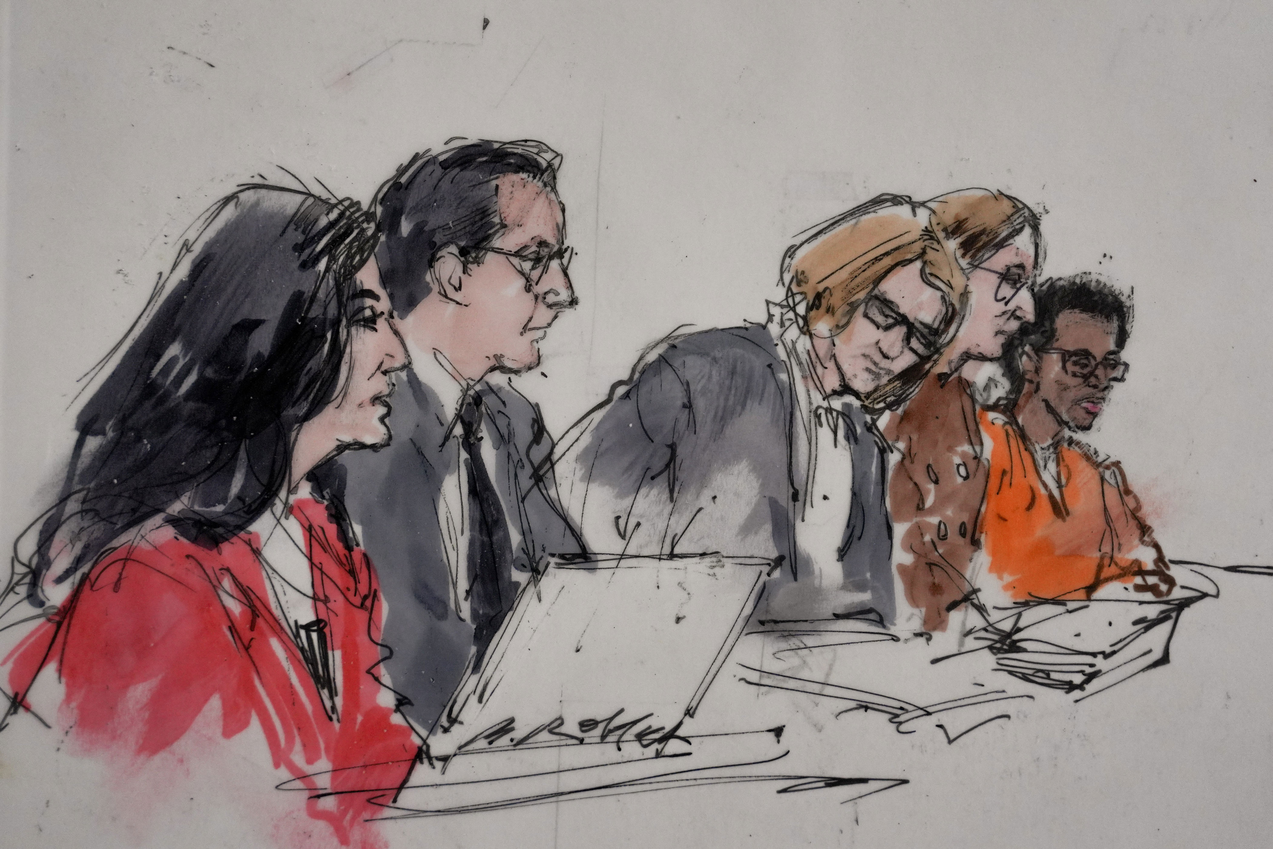 Burke’s attorneys have denied that he caused Rivas Hernandez’s death (Bill Robles via AP)