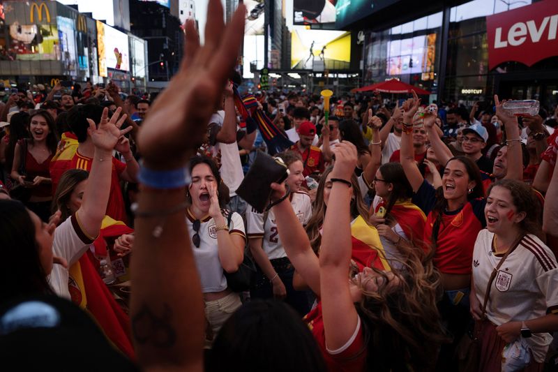 FIFA World Cup 2026 - Final - Spain v Argentina - Fans gather in New York City