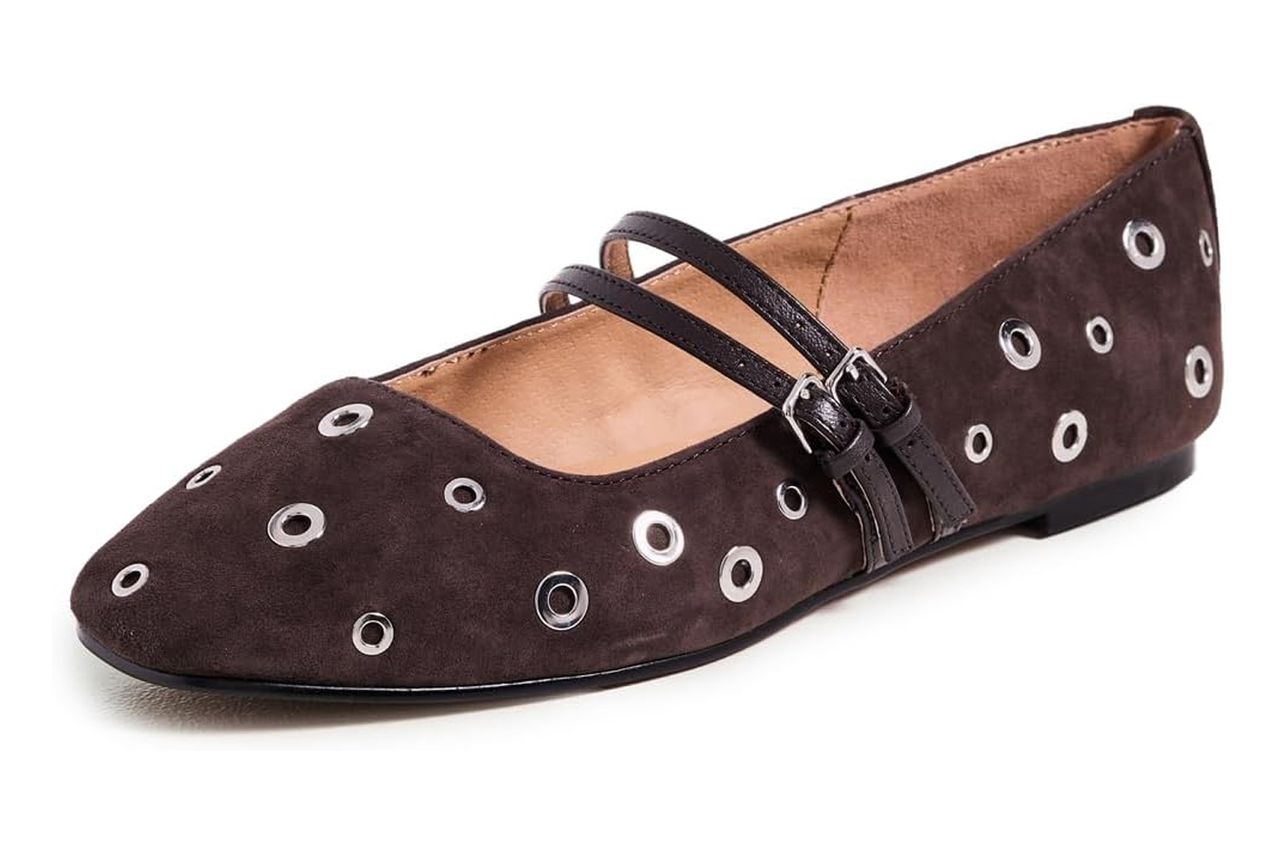 Madewell Women's Greta Double Strap Eyelet Flats