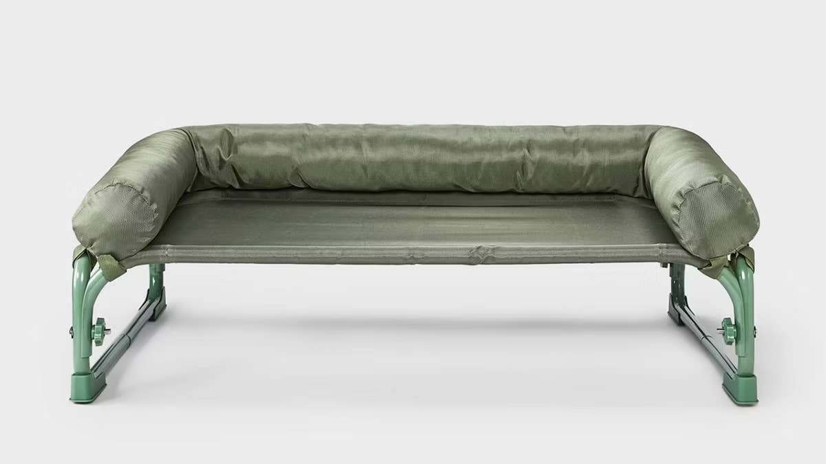 target-dog-travel-collapsible-raised-cot-bed-front