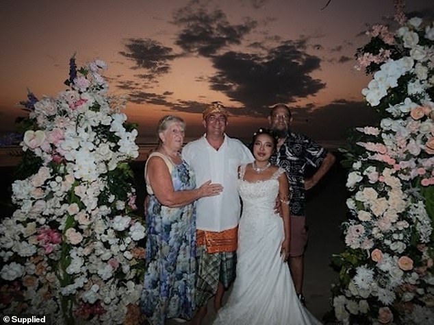Mr James said his mum was subdued at his wedding, which occurred just hours later