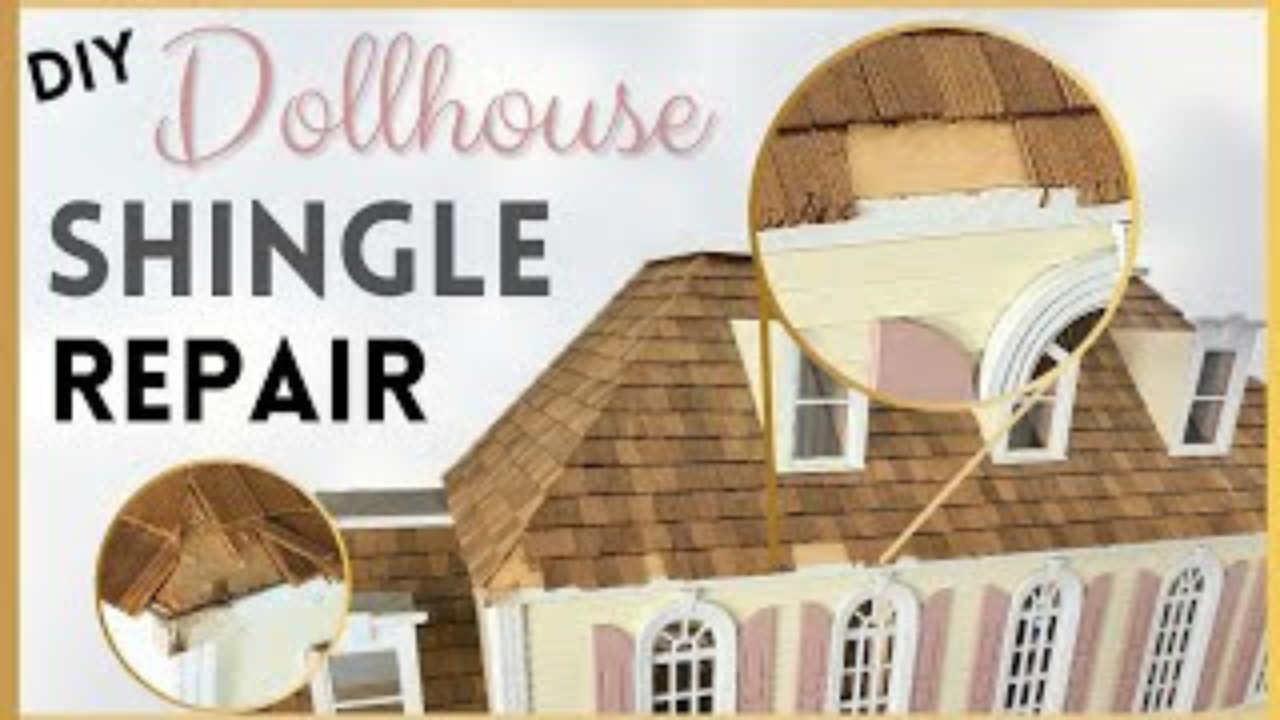 A simple repair for miniature dollhouse shingles